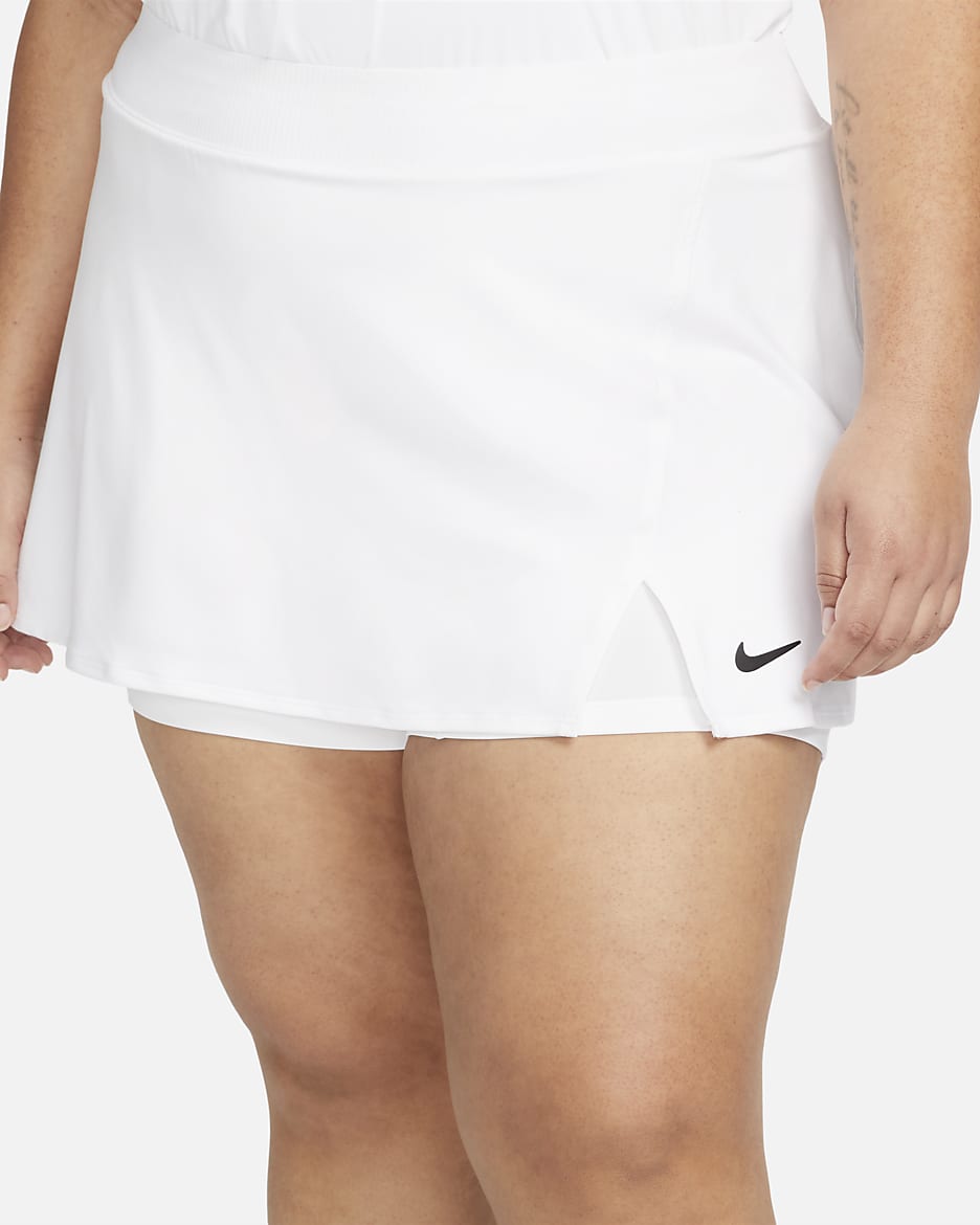 Nike Court Victory Skirt Extended Plus Size White Black Size 2x